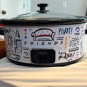 FRIENDS Slow Cooker - Black and White with Colorful Accents